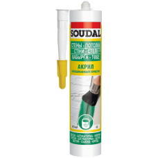Герметик акриловий Soudal 280 мл, білий