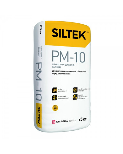 Штукатурка цементно-вапняна Siltek РМ-10 (25 кг)