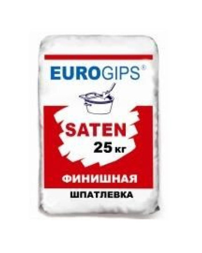 Шпаклівка Eurogips Satengips, фінішна (25кг)