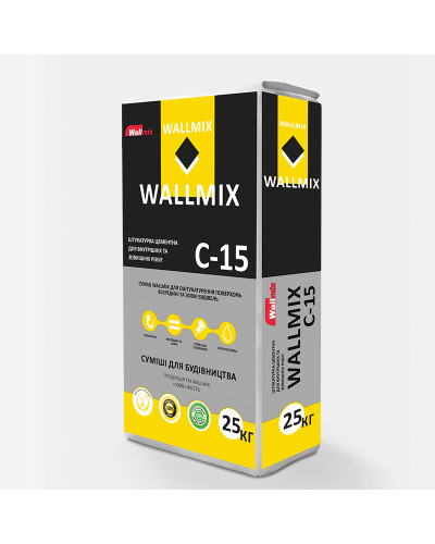 Штукатурка цементно-вапняна Wallmix C-15 (25 кг)