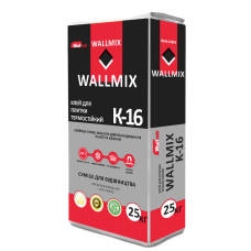 Клей термостійкий для печей Wallmix К-16, 25 кг