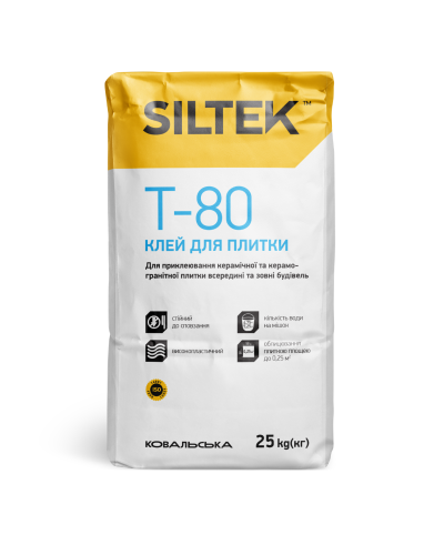 Siltek T-80 Клей для плитки, 25 кг