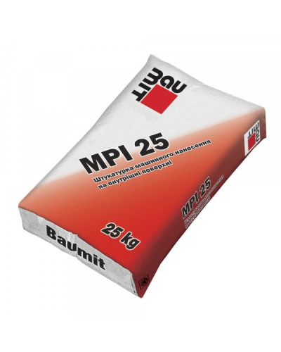 Штукатурка цементно-вапняна машинна Baumit MPI 25 (25 кг)